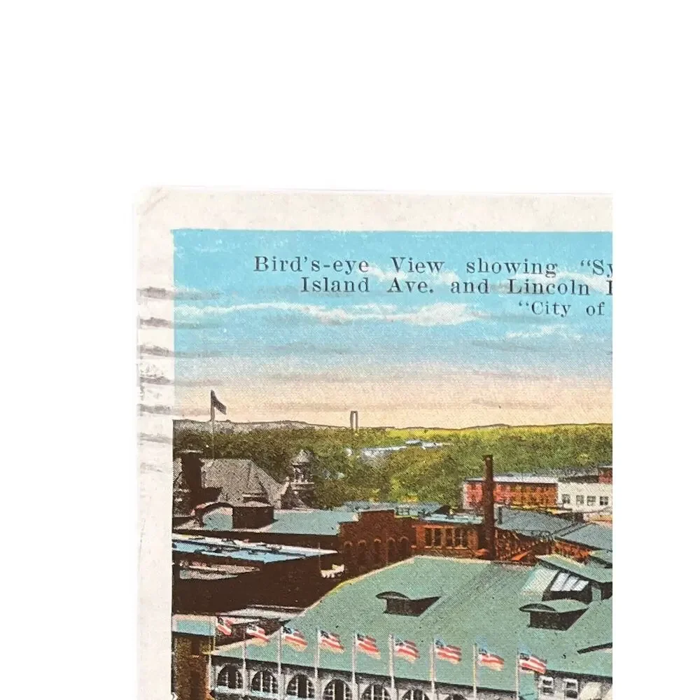 Vintage 1926 Post WWI Litho Tinted EC Kropp Postcard Sylvandell Amusement Palace
